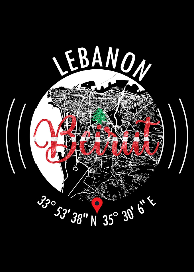 Beirut LEBANON Map