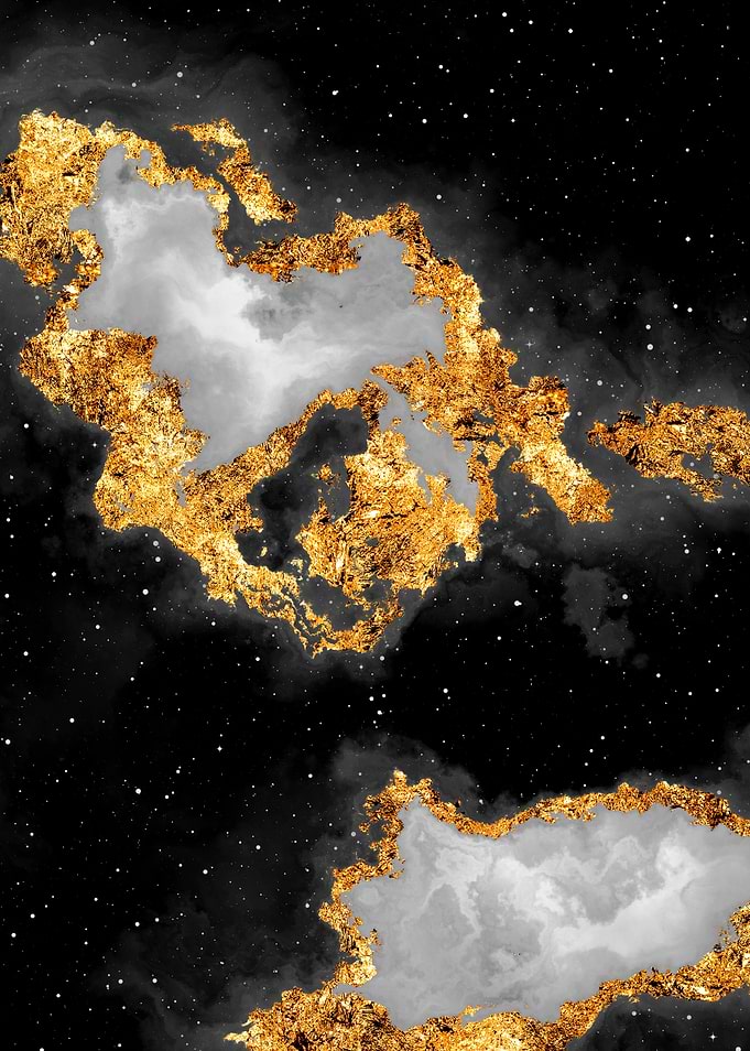 100 Starry Nebulas B and W