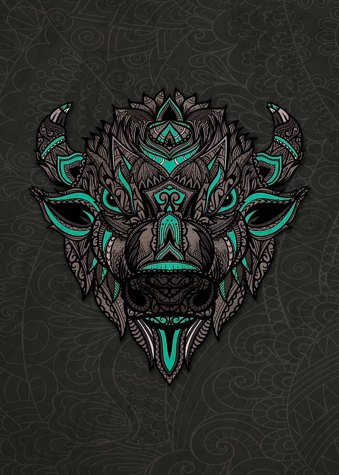Mandala Bison