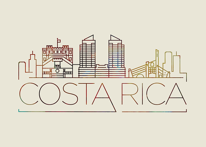 Costa Rica Thin Line City