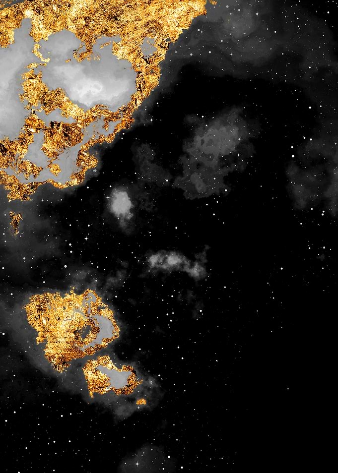 100 Starry Nebulas B and W