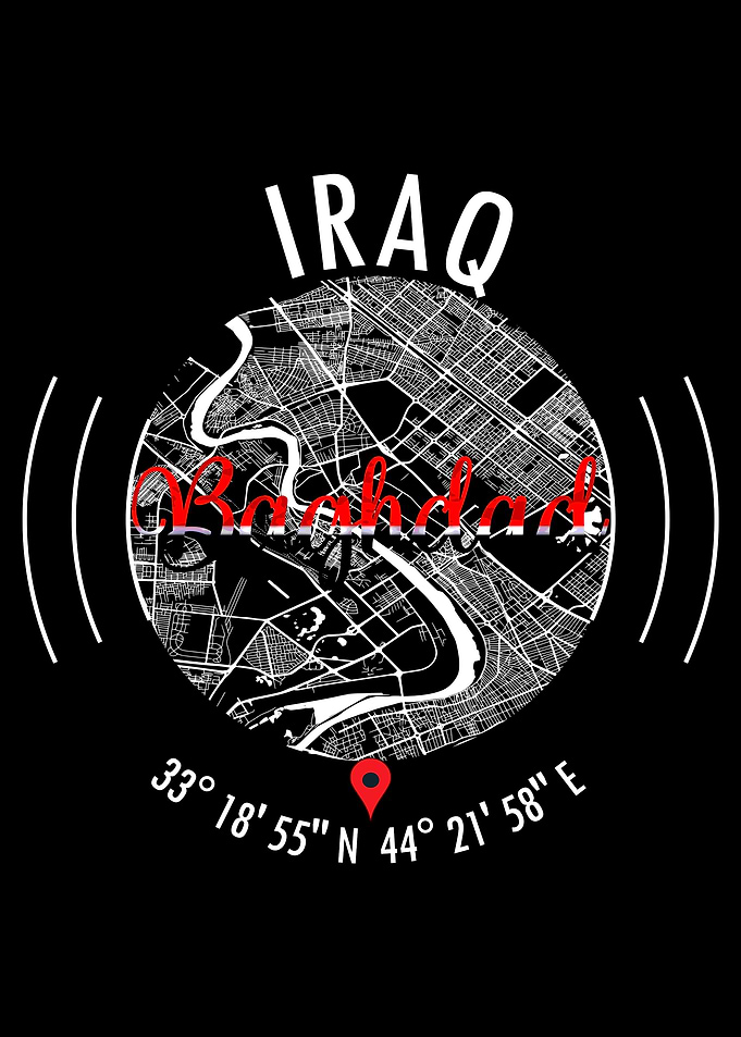 Baghdad IRAQ Map