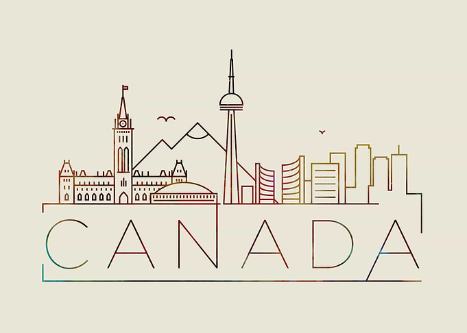 Canada Thin Line City
