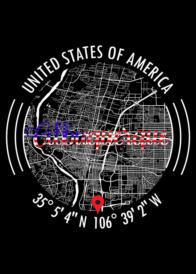 Albuquerque USA Map