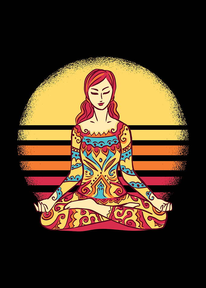 Meditating Mandala Woman
