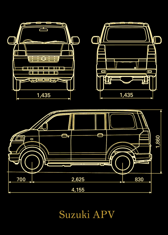 Suzuki APV1 gold