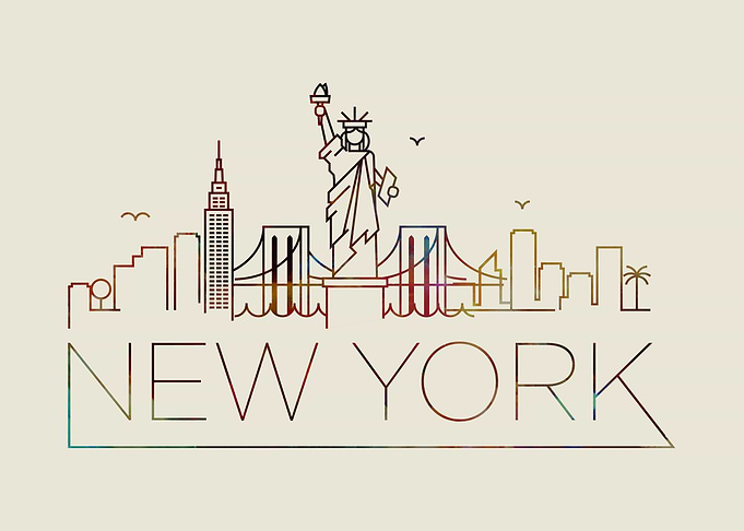 New York Thin Line City