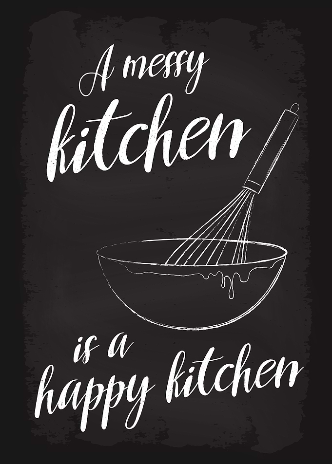 A Messy Kitchen is Happy