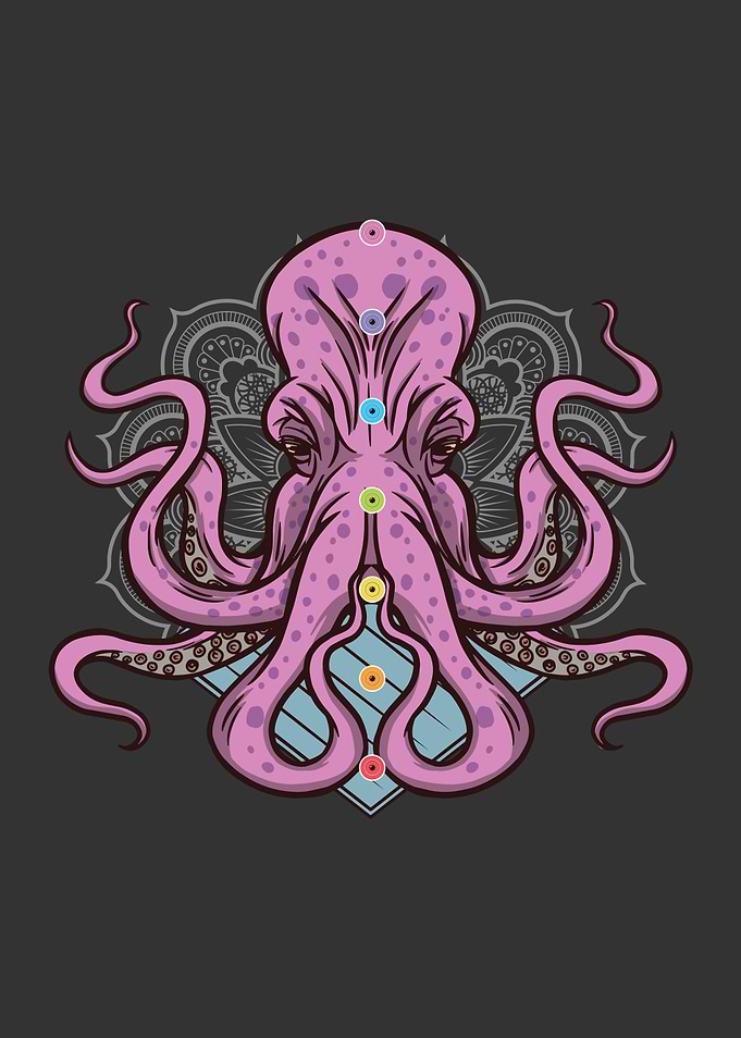 Octopus Chakras Yoga