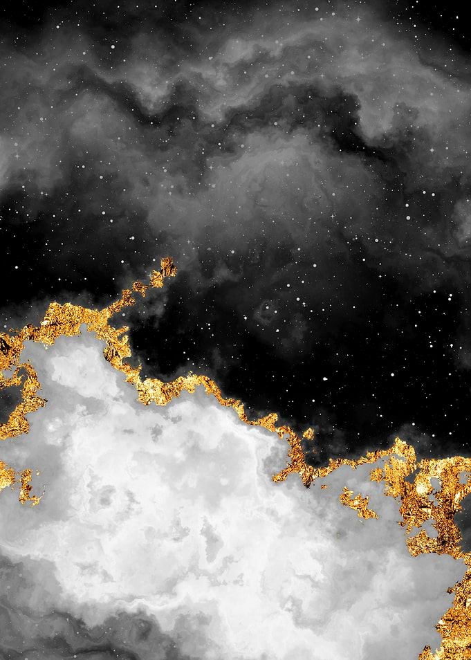 100 Starry Nebulas B and W