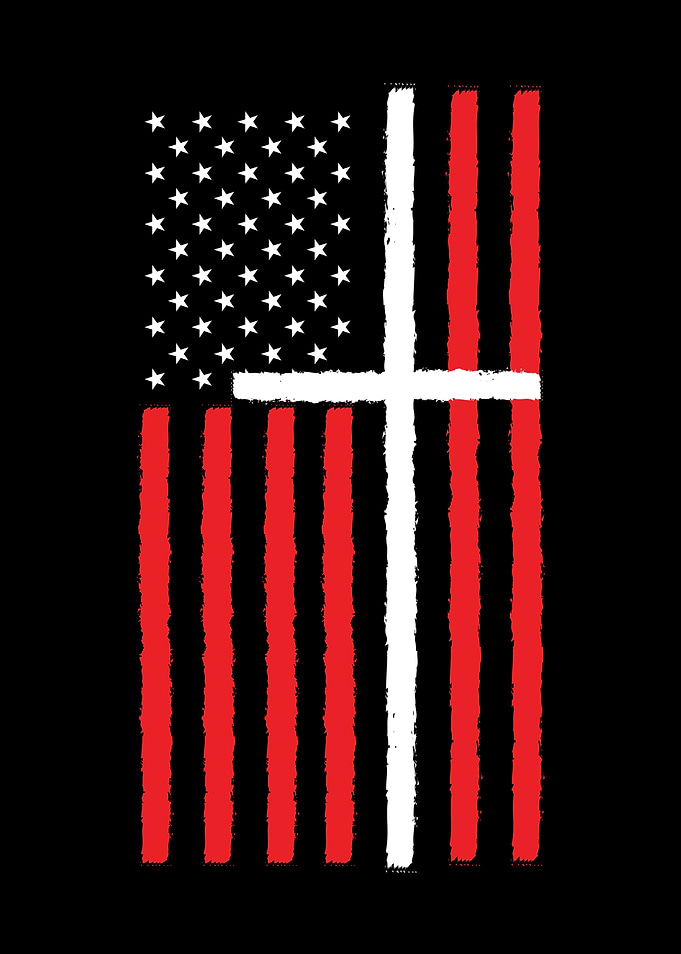 American Flag Faith Cross
