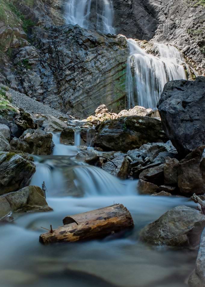 Waterfall Stones Poster