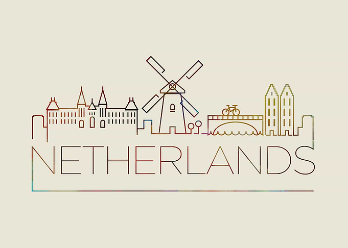 Netherlands Thin Line City