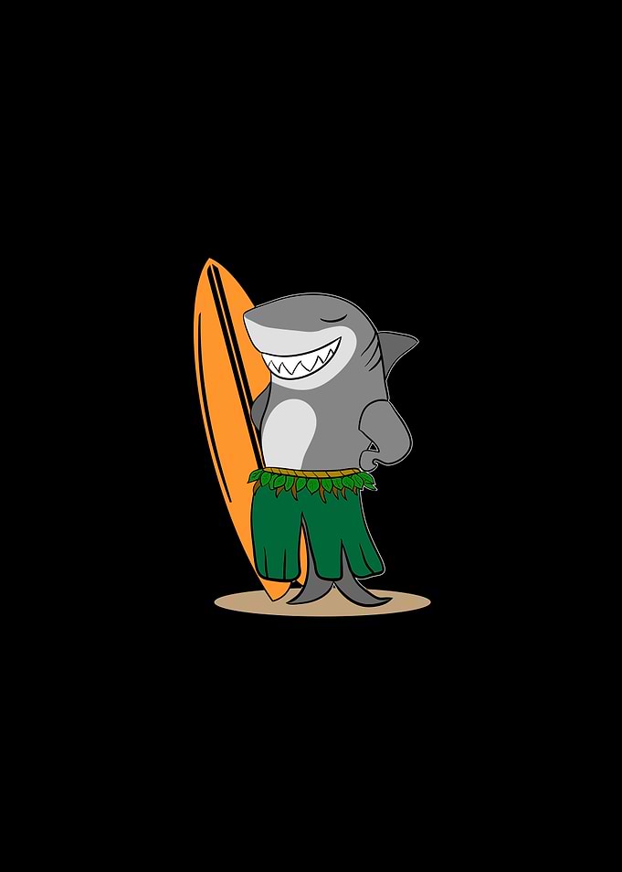 Surfing Surfing Shark