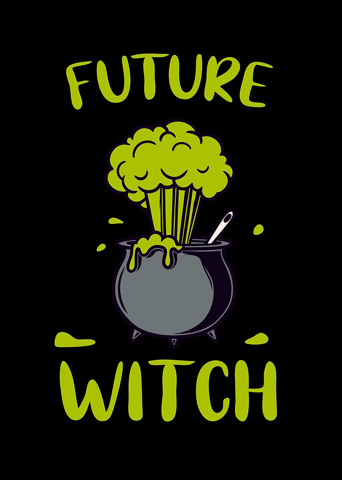 Green Witch Cauldron funny
