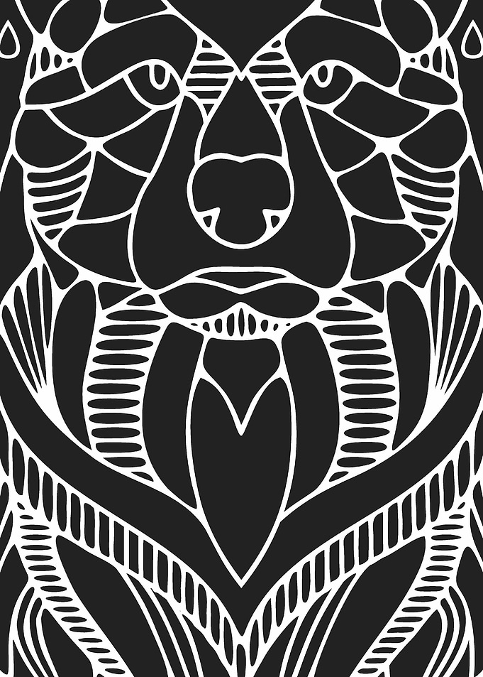 Bear Monoline art