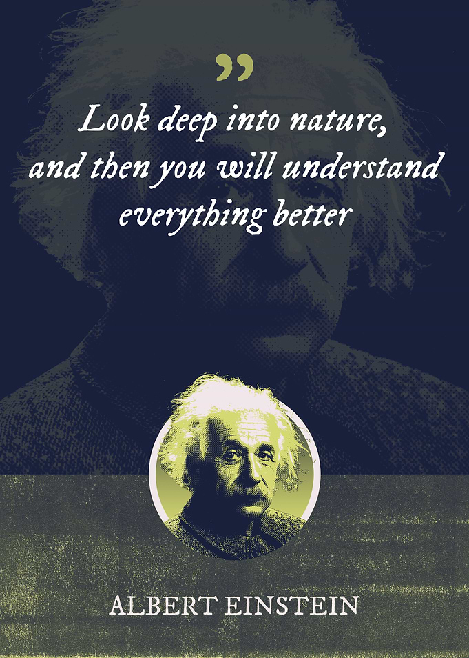 Look deep into nature and
