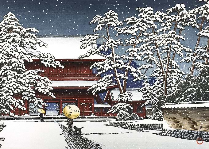 Zojoji Temple In Snow