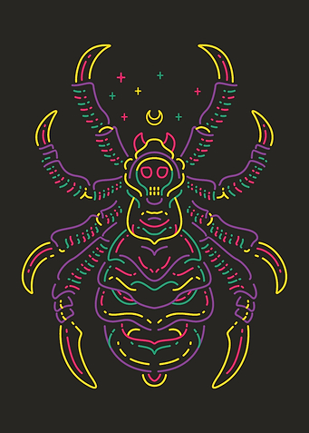 Spider Line art