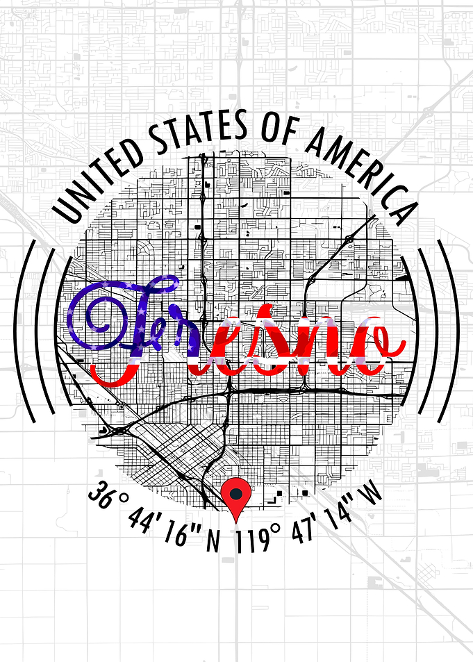 Fresno USA Map