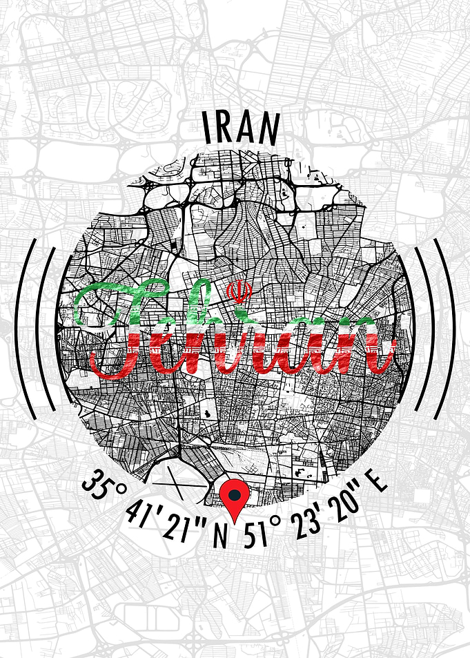 Tehran IRAN Map