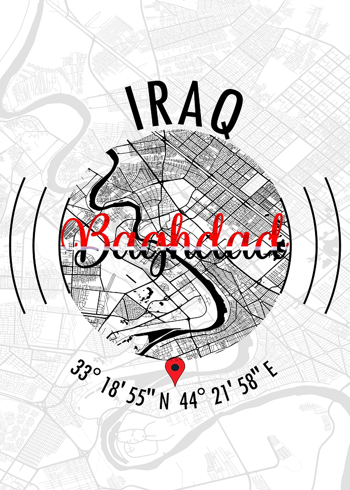 Baghdad IRAQ Map
