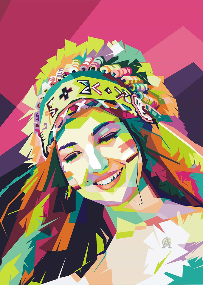 Indian Girl Pop Art