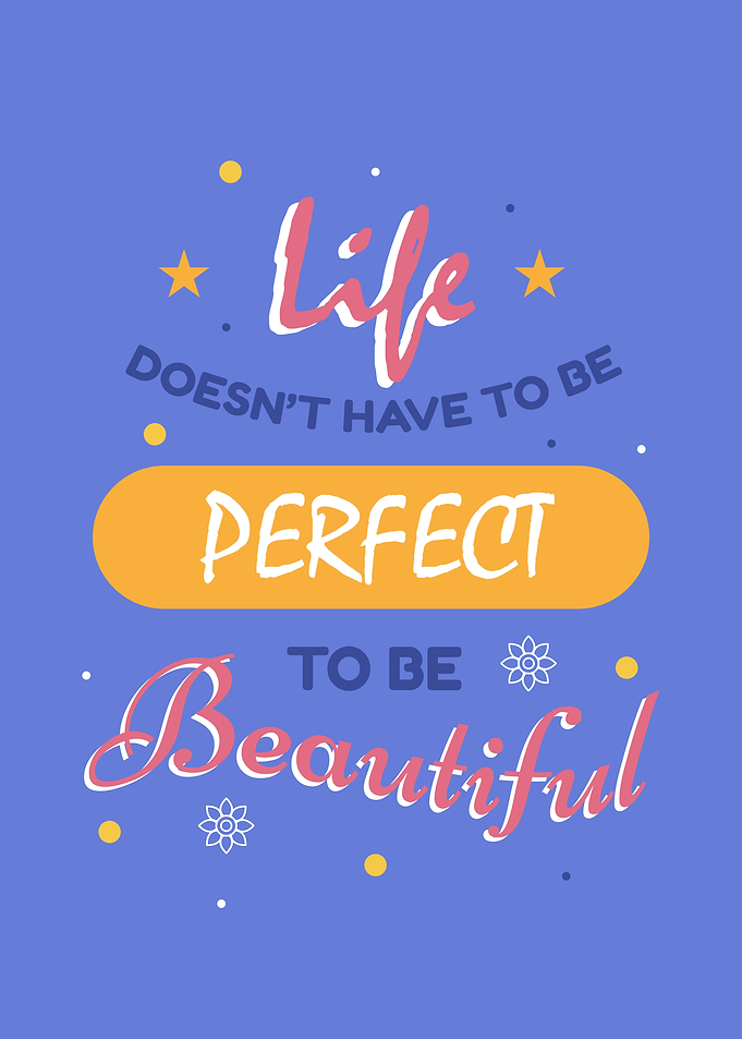 Perfect Life Quotes Blue