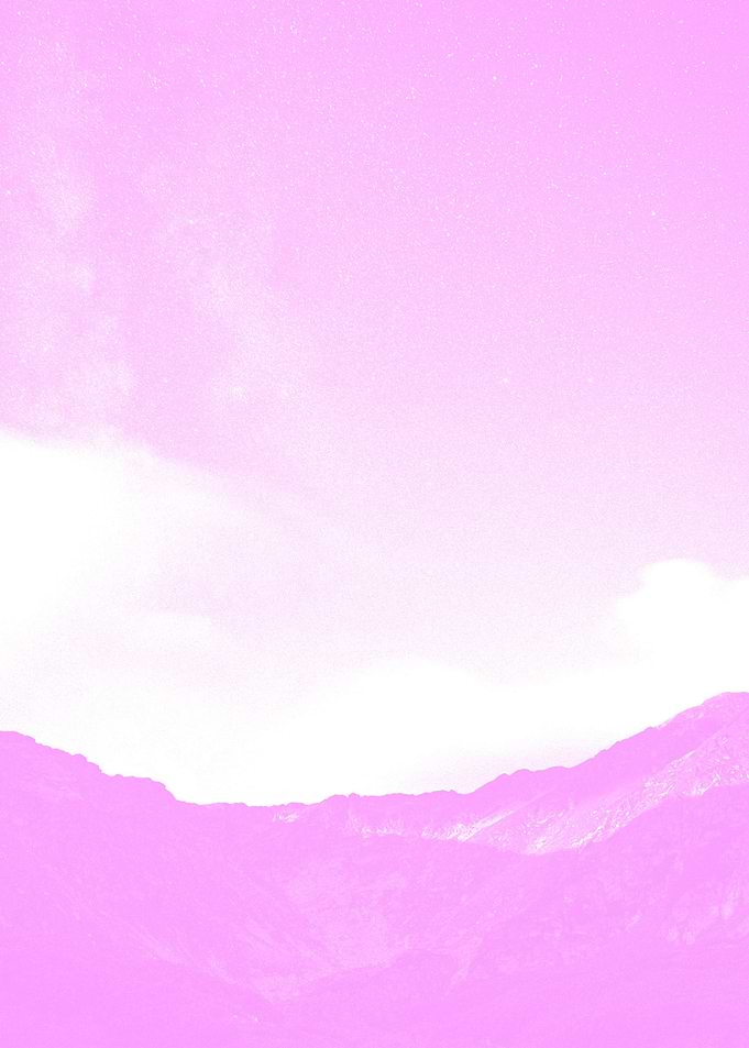 Pink Mountain Sky Galaxy