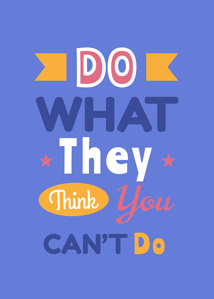Do It Quotes Navy Blue Fun