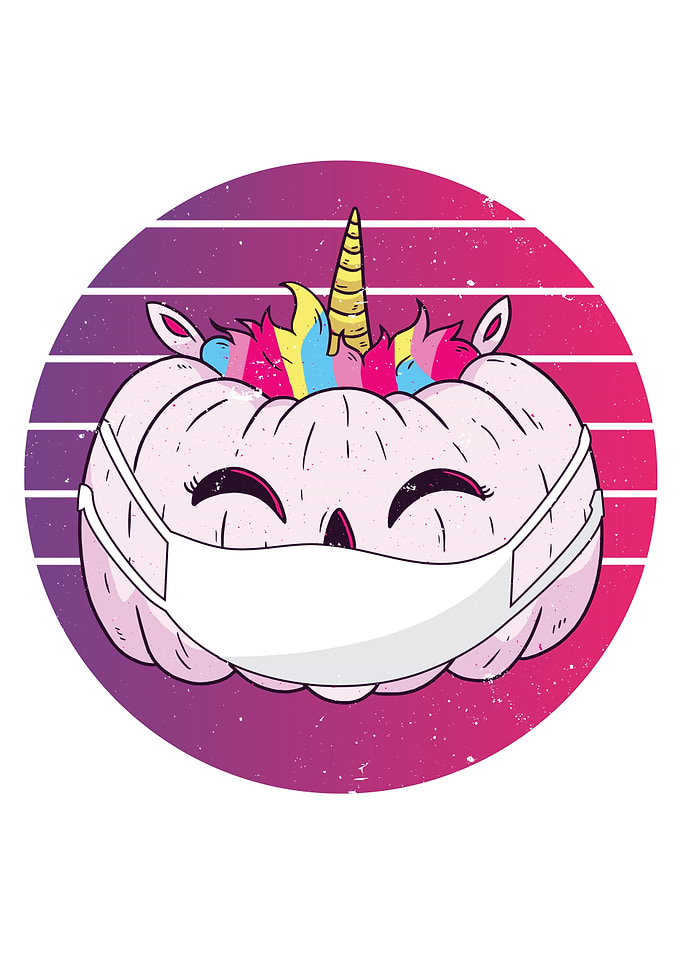 Funny Unicorn Pumpkin