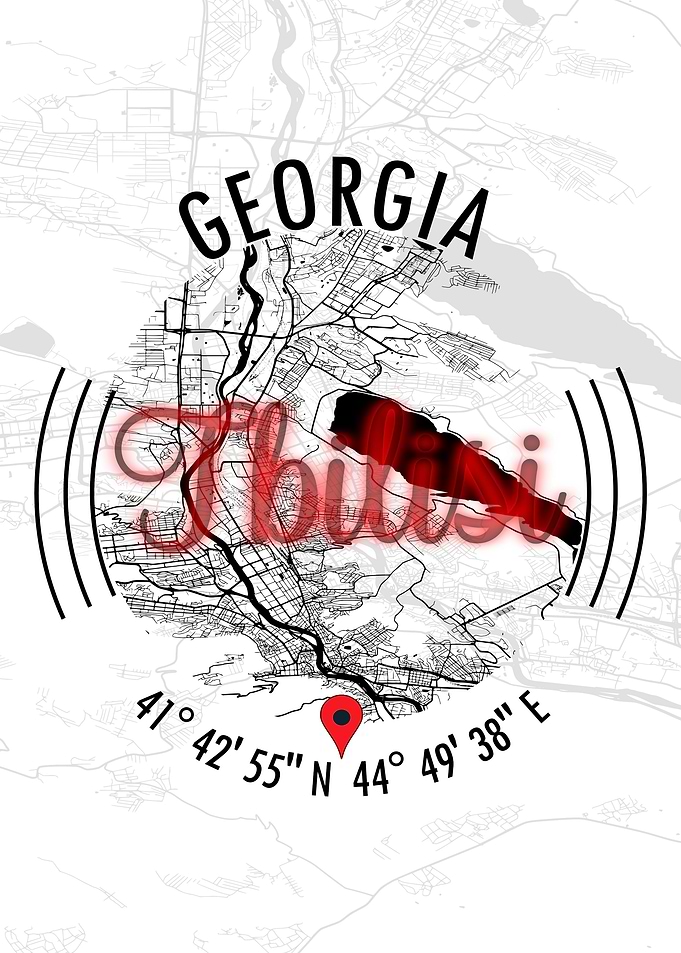 Tbilisi GEORGIA Map