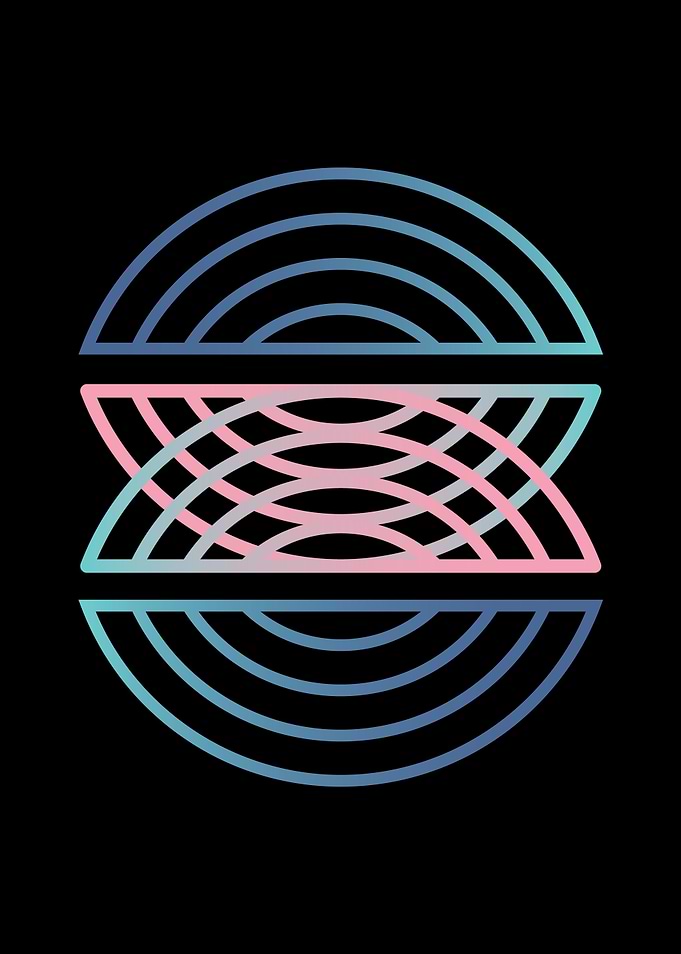 Aesthetic Abstract Half