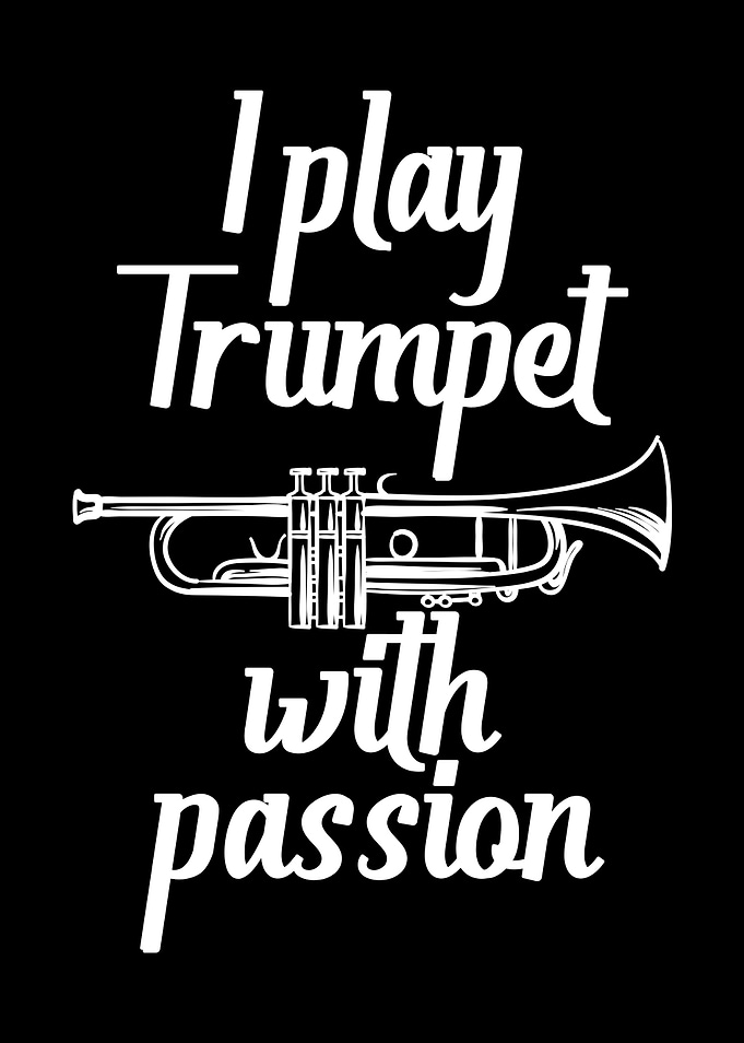 play trumpet with passion