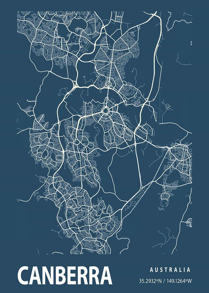Blueprint map Canberra