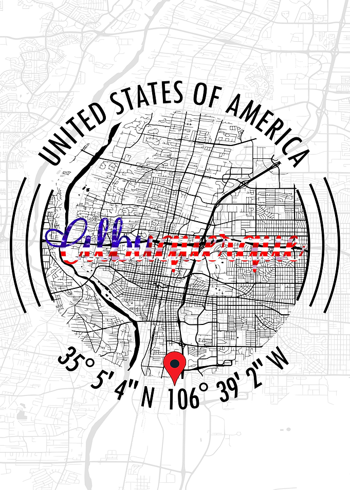 Albuquerque USA Map