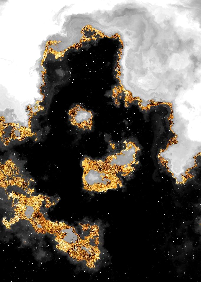 100 Starry Nebulas B and W