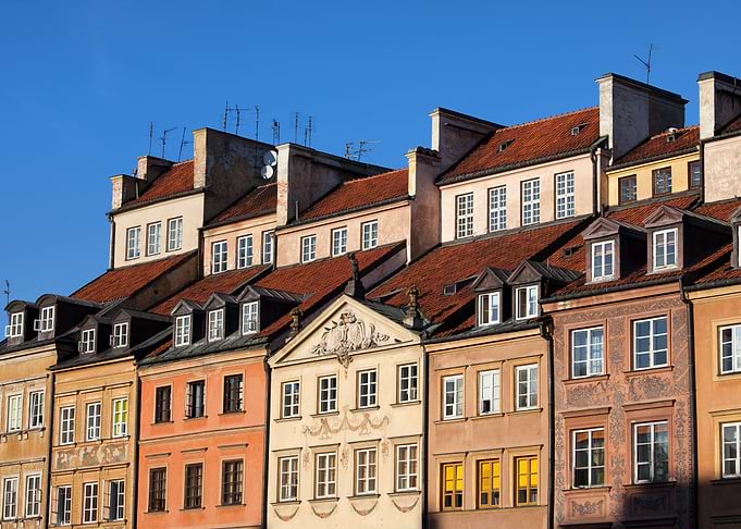 Warsaw Old Town Houses