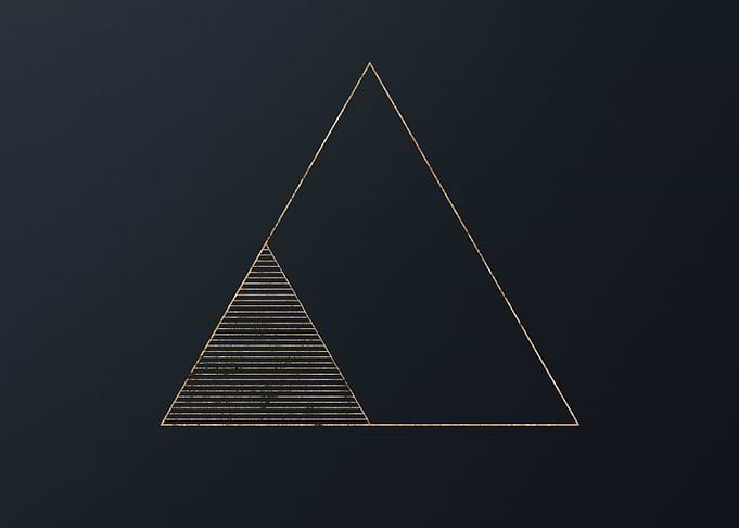 Gold Geometric Glyph