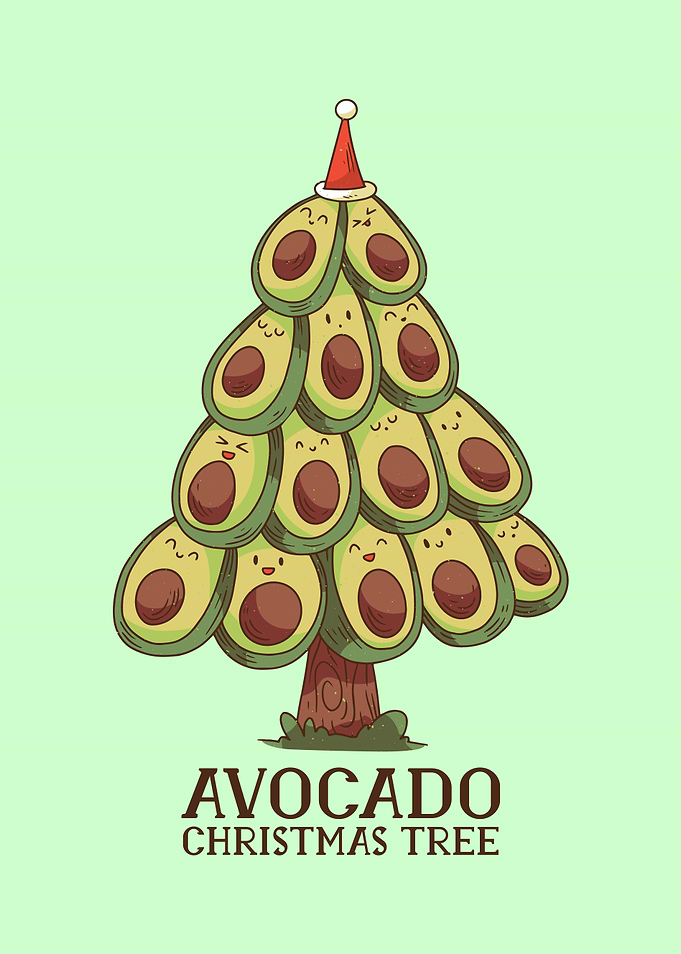 Avocado Christmas Tree