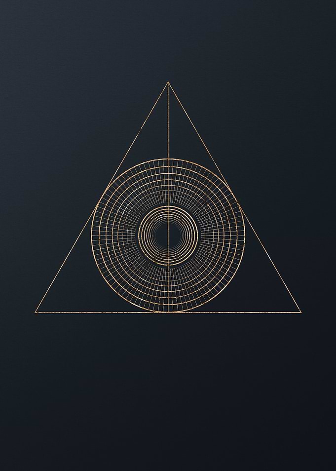 Gold Geometric Glyph