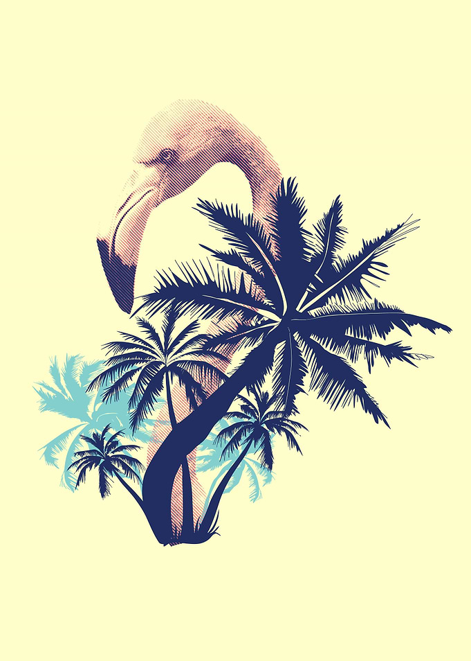 Tropical Holiday Flamingo