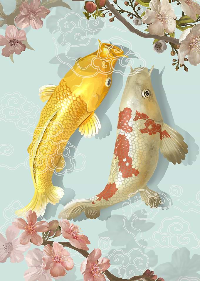 Koi Kaiga Painting