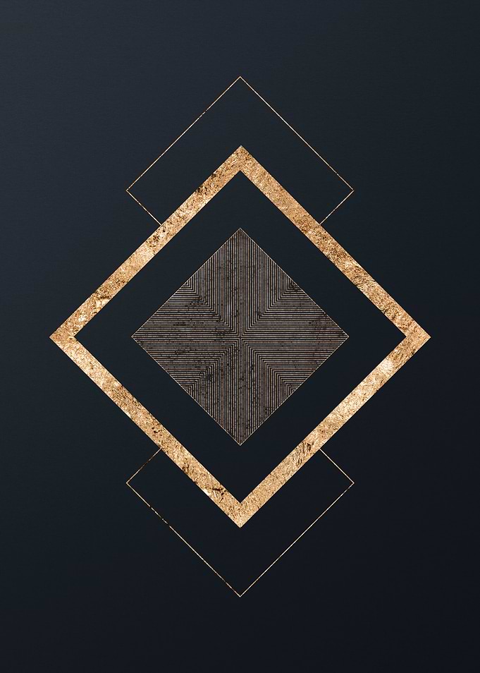 Gold Geometric Glyph
