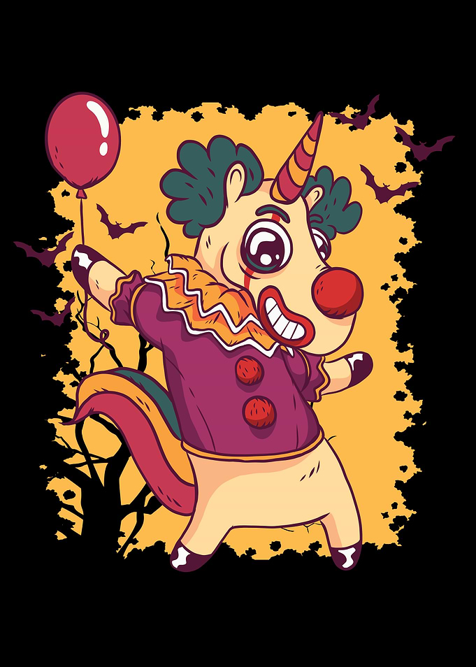 Unicorn Clown Halloween