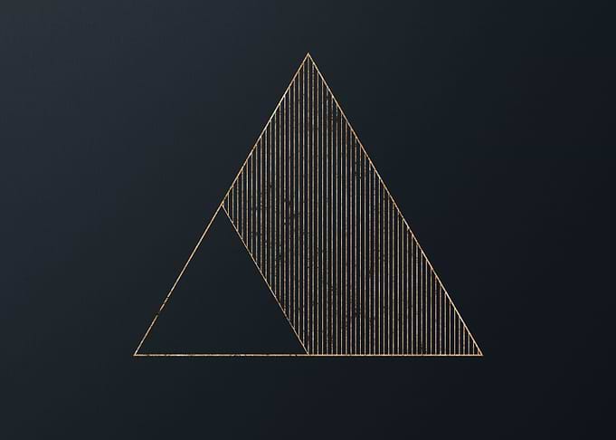 Gold Geometric Glyph