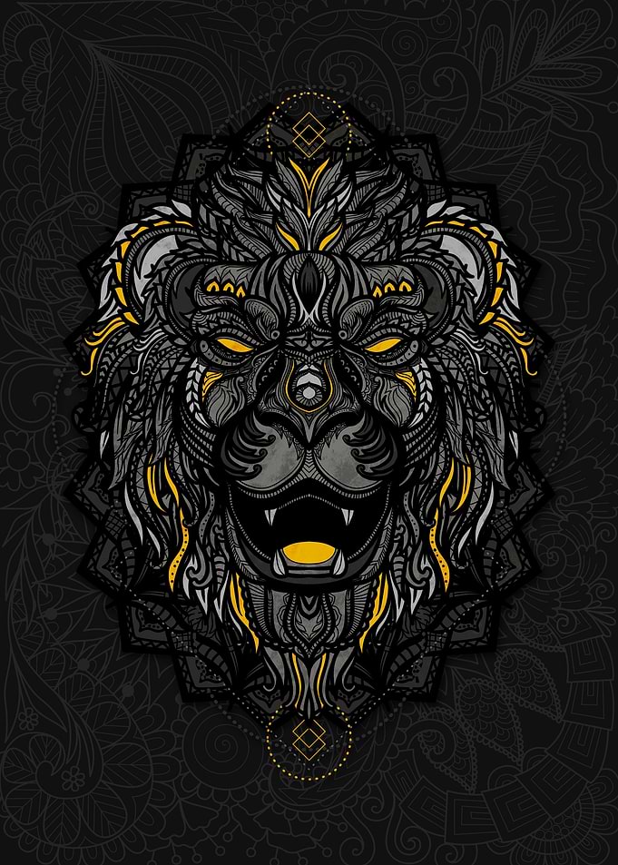 Mandala Lion