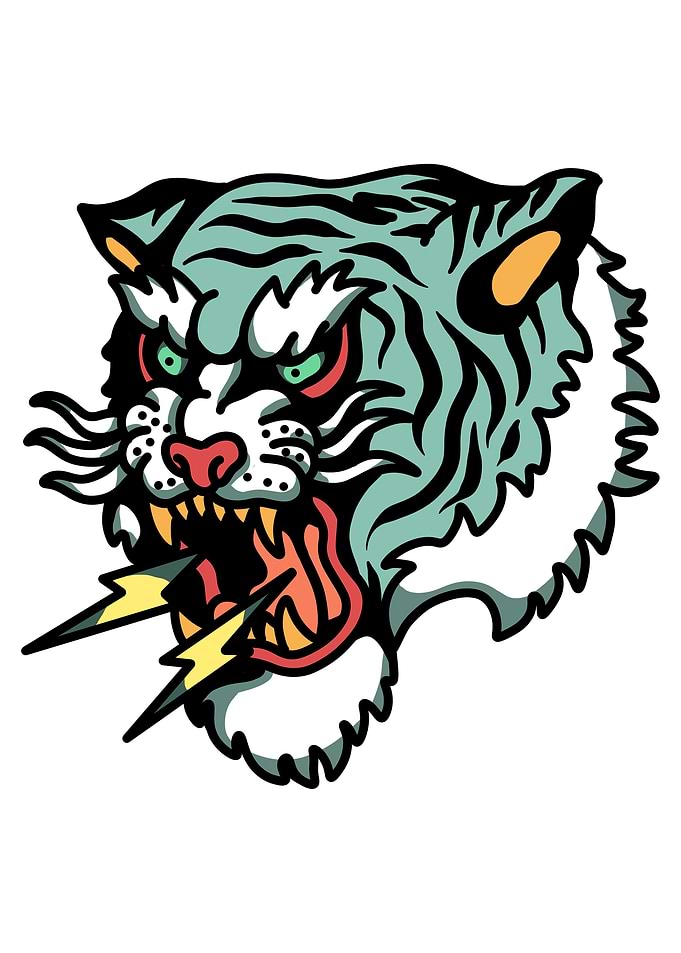 angry tiger