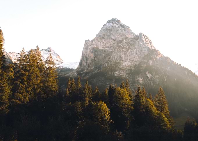 Sunset in the Swiss Alps
