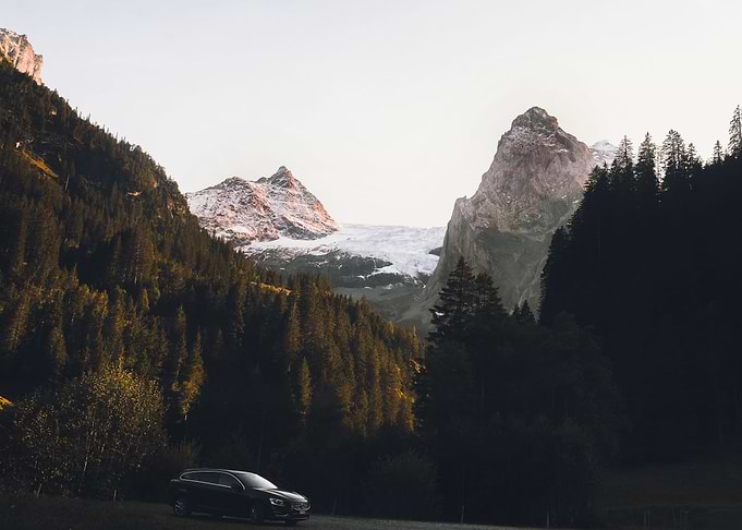 Sunset in the Swiss Alps